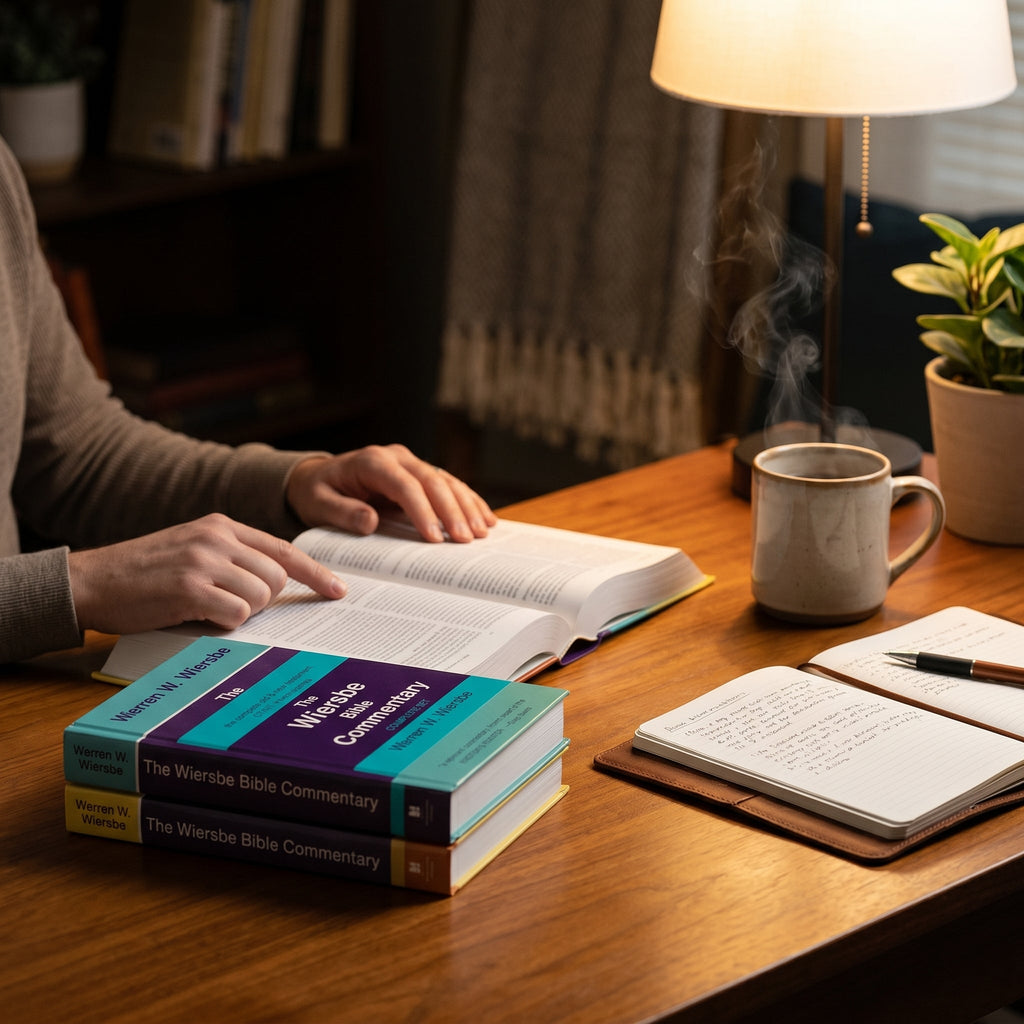 Studio photo of Wiersbe Bible Commentary, 2 Volume Set in lifestyle
