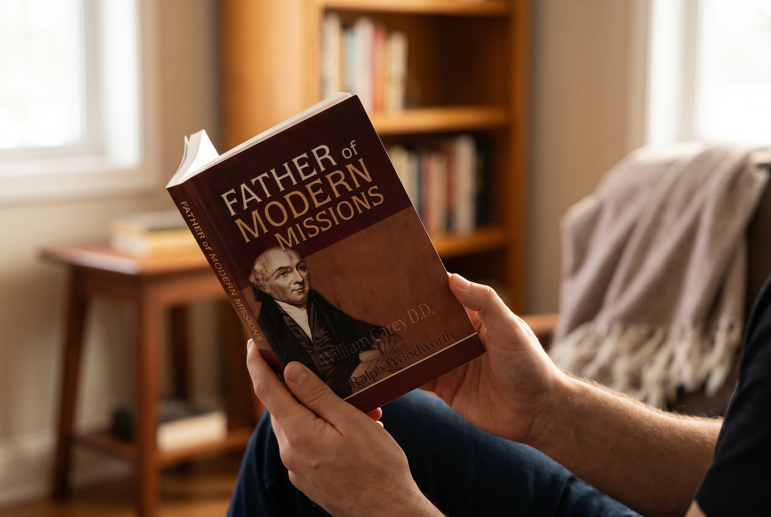 Studio photo of Father of Modern Missions in lifestyle