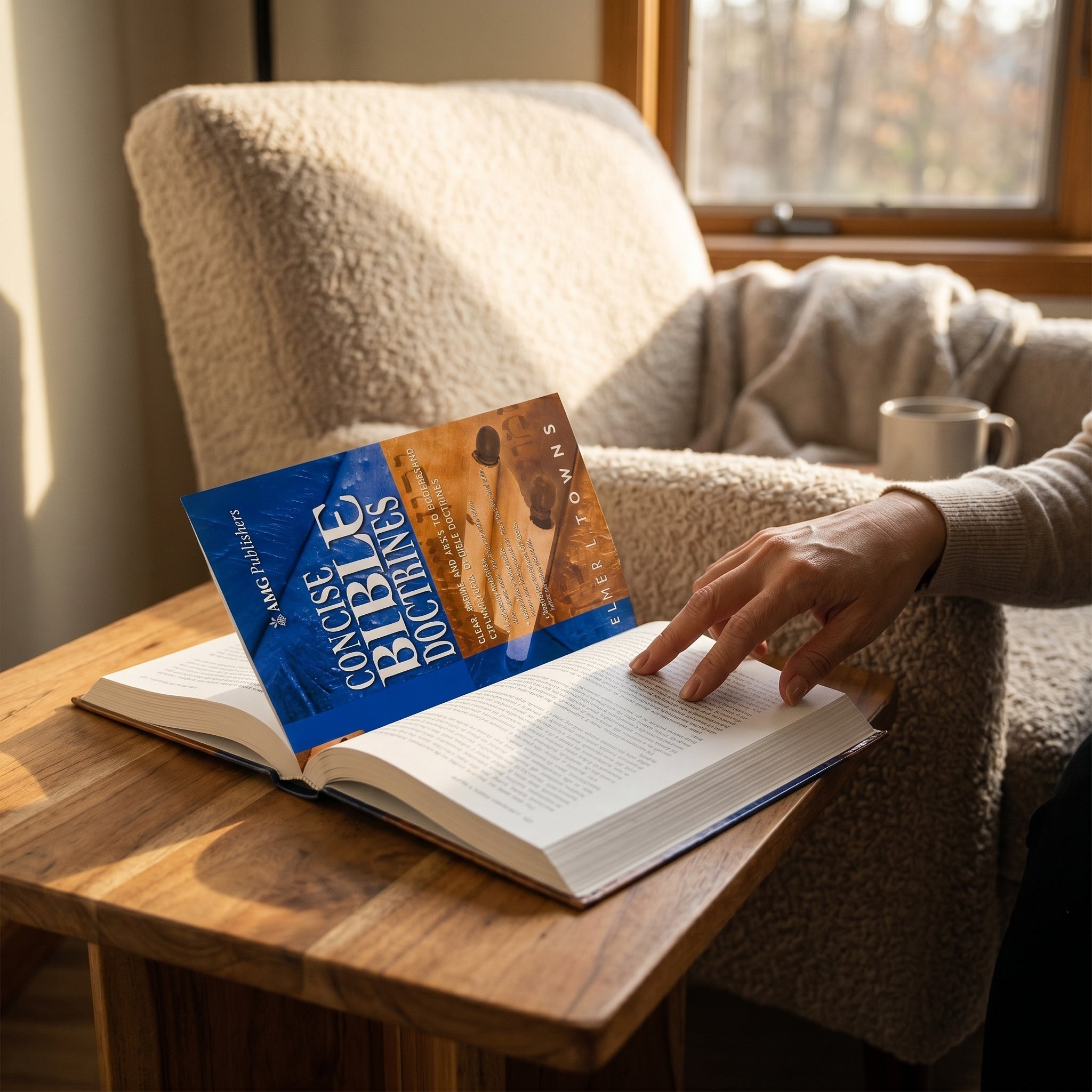 Studio photo of AMG Concise Bible Doctrines in lifestyle