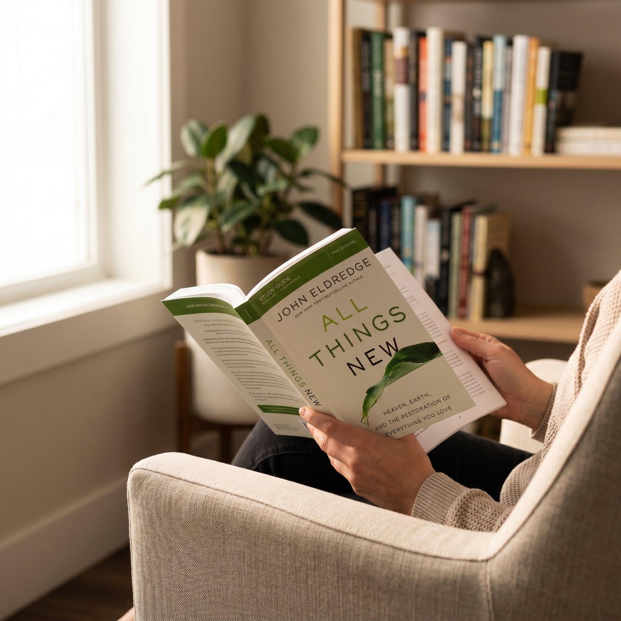Studio photo of All Things New Study Guide: Heaven, Earth, and the Restoration of Everything you Love in lifestyle