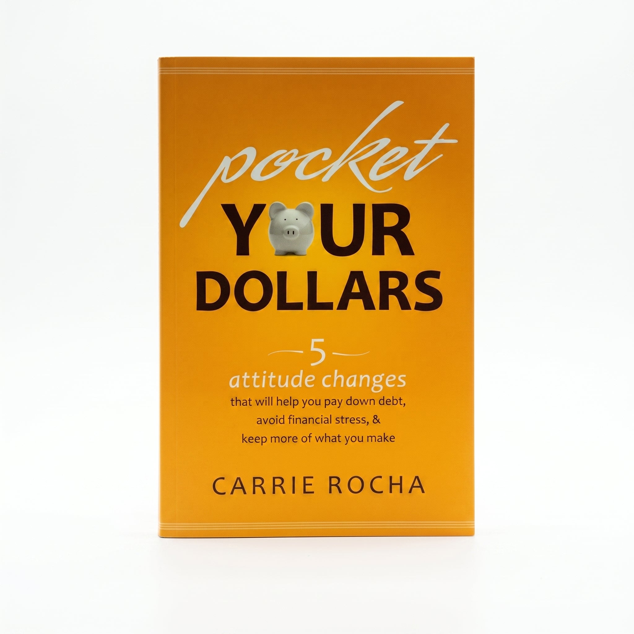 Studio photo of Pocket Your Dollars: 5 Attitude Changes That Will Help You Pay Down Debt, Avoid Financial Stress, and Keep More of What You Make in hero