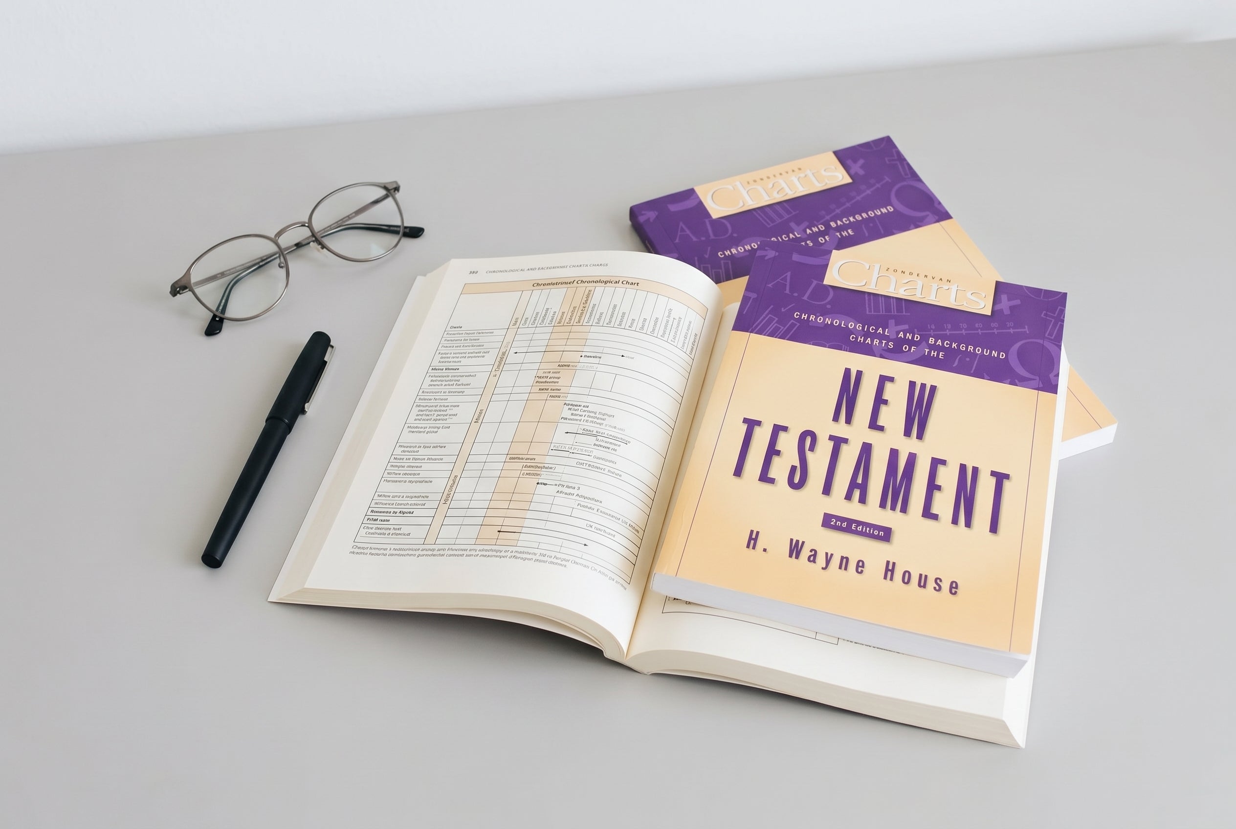Studio photo of Chronological and Background Charts of the New Testament in lifestyle