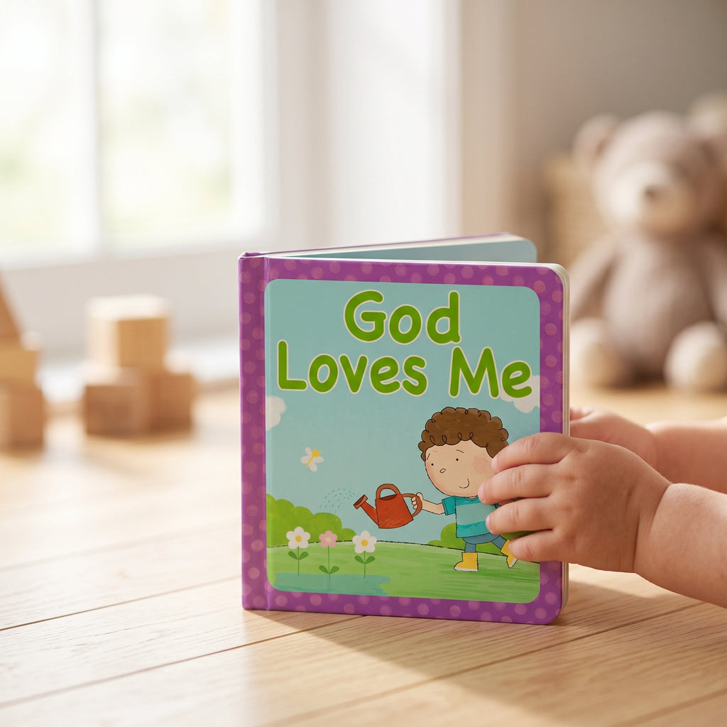 Studio photo of God Loves Me in lifestyle