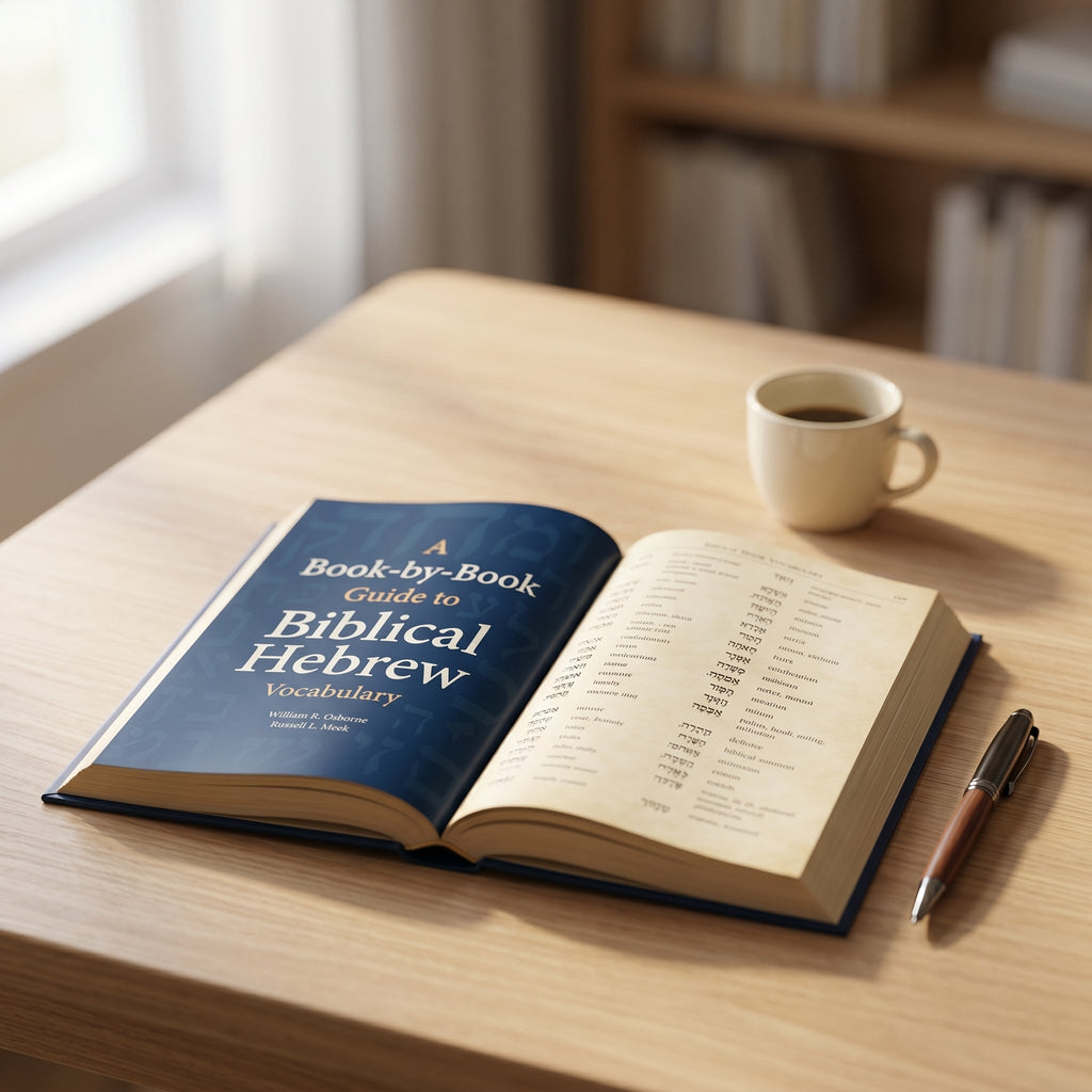 Studio photo of A Book-by-Book Guide To Biblical Hebrew Vocabulary in lifestyle