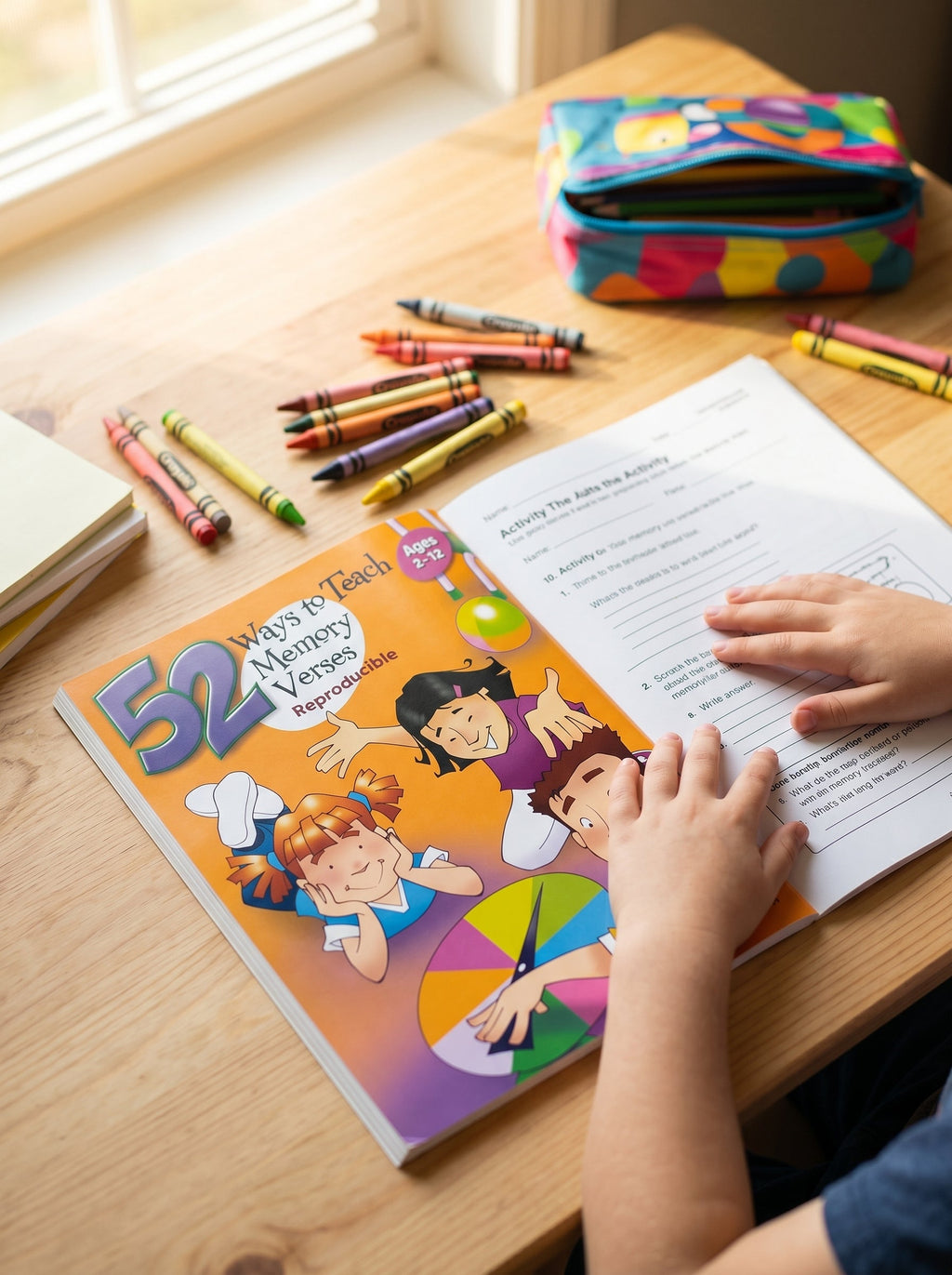Studio photo of 52 Ways to Teach Memory Verses in lifestyle