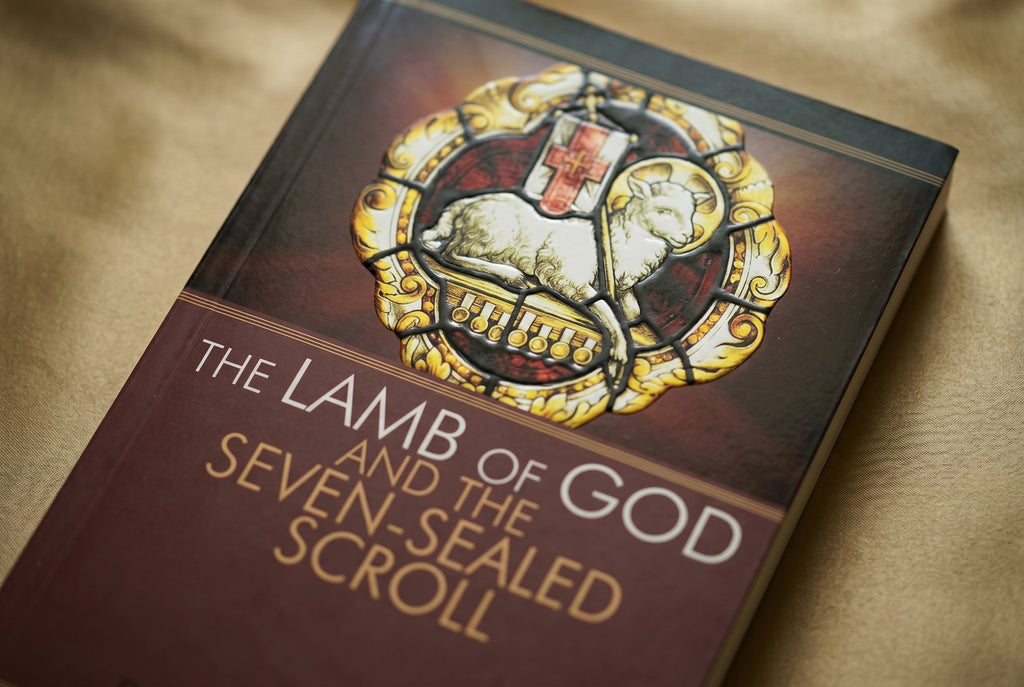 Studio photo of The Lamb of God and the Seven-Sealed Scroll in detail