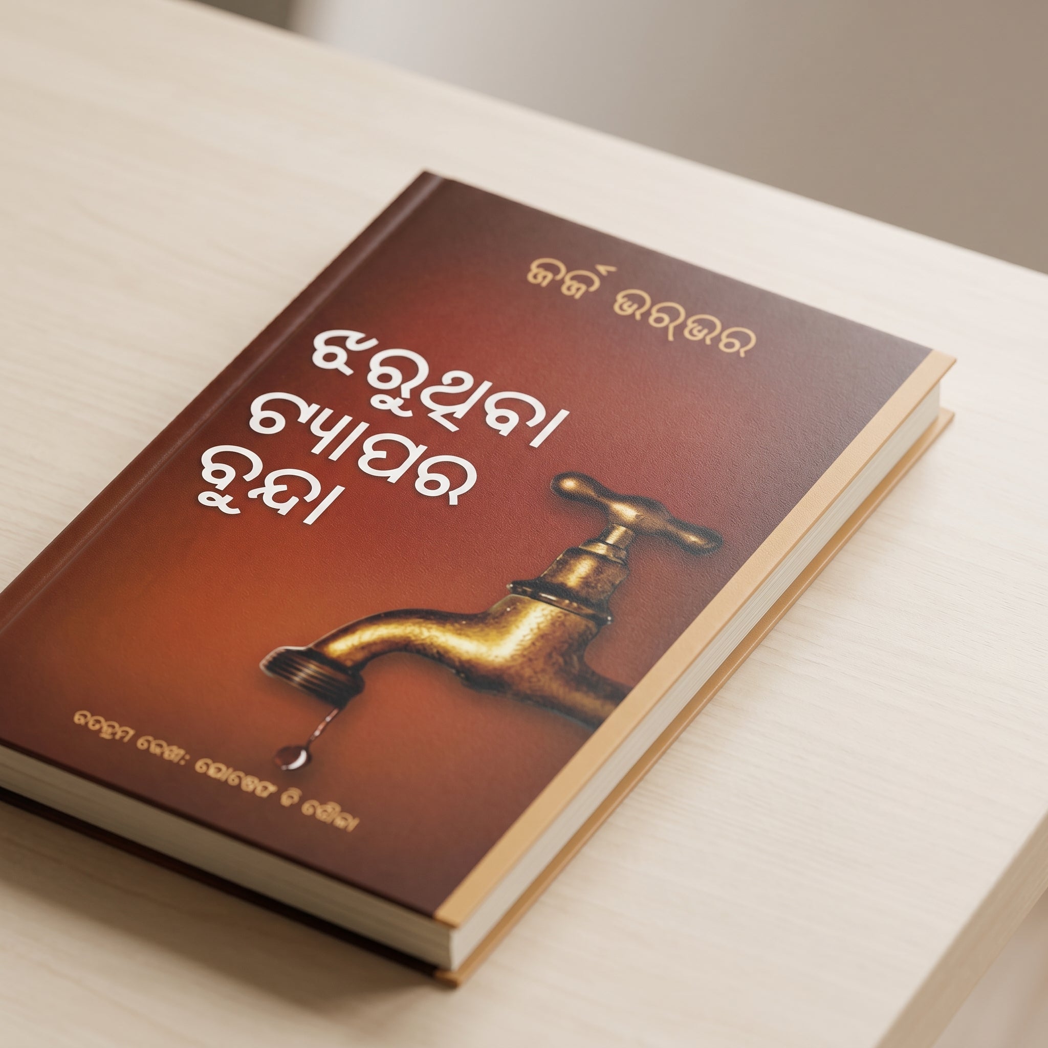 Studio photo of Drops from a Leaking Tap (Odiya) in detail