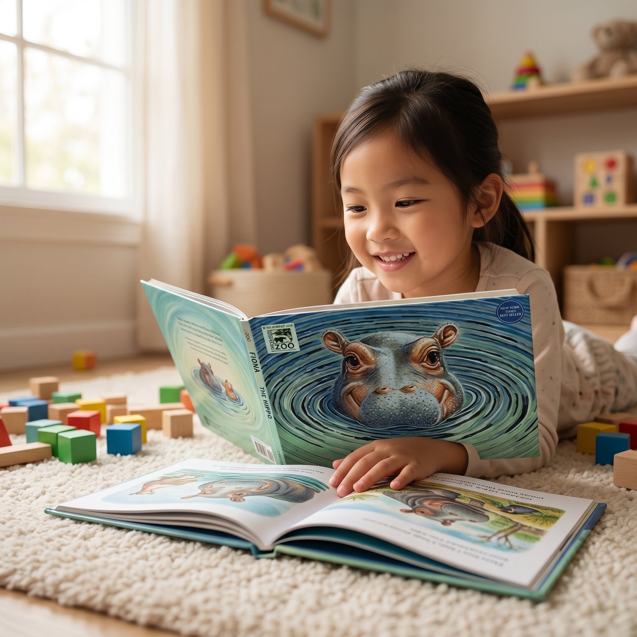 Studio photo of Fiona the Hippo (A Fiona the Hippo Book) in lifestyle