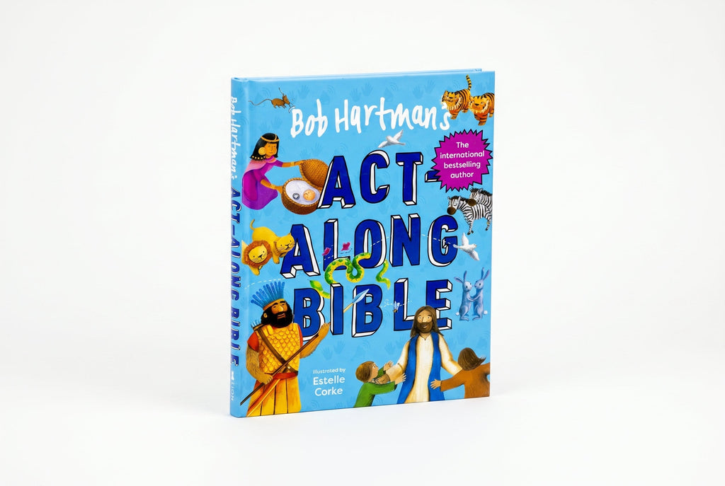 Studio photo of Bob Hartman's Act-Along Bible in hero