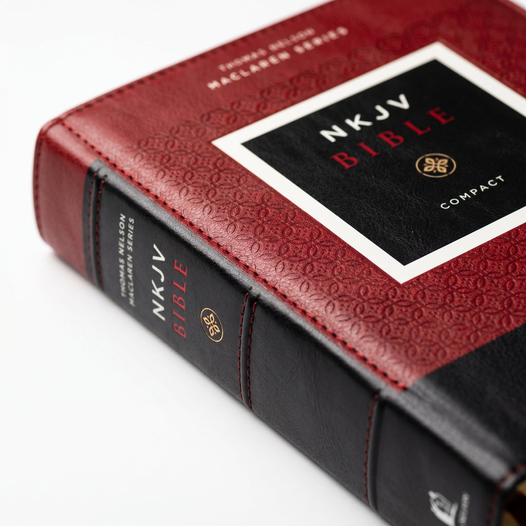 NKJV Compact Bible: Maclaren Series | Ch + NIV Pocket Black Notebook Bible | Christ Combo