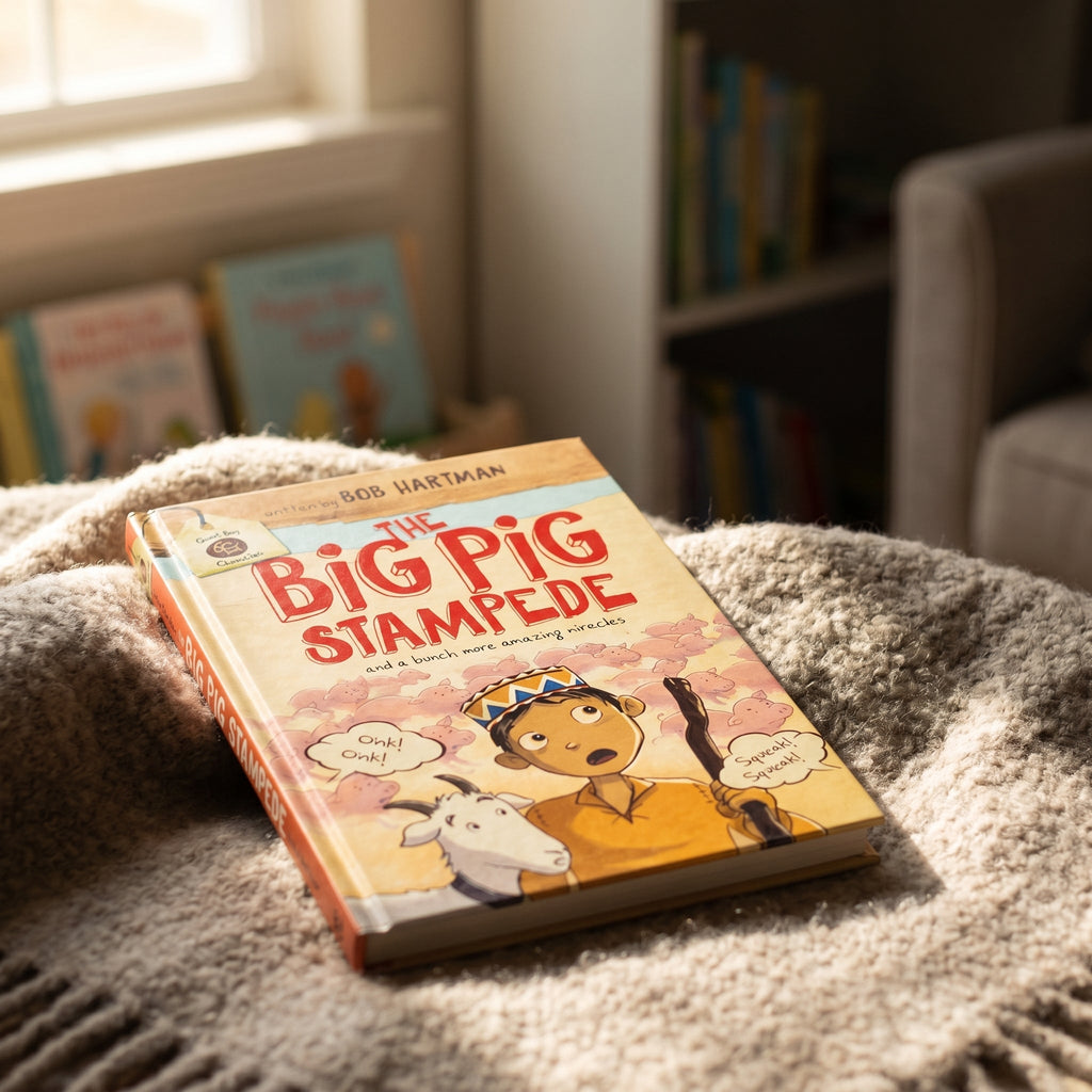 Studio photo of The Big Pig Stampede (Goat Boy Chronicles) in lifestyle