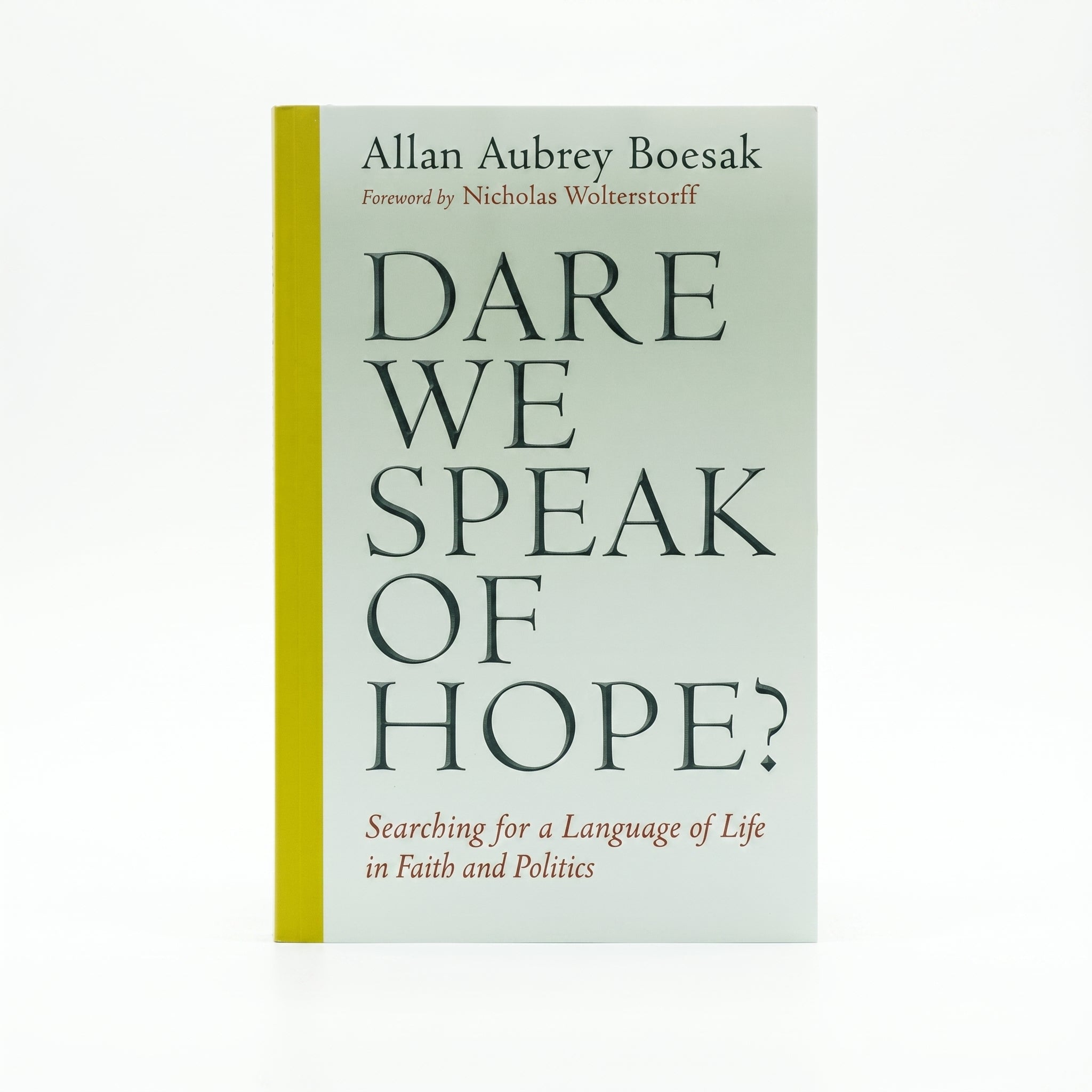 Studio photo of Dare We Speak of Hope?: Searching for a Language of Life in Faith and Politics in hero
