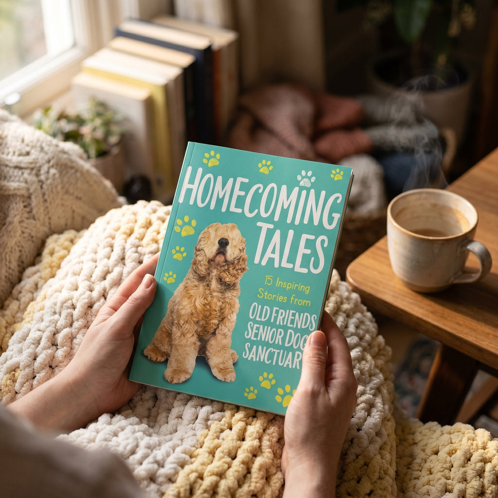 Studio photo of Homecoming Tales: 15 Inspiring Stories from Old Friends Senior dog Sanctuary in lifestyle