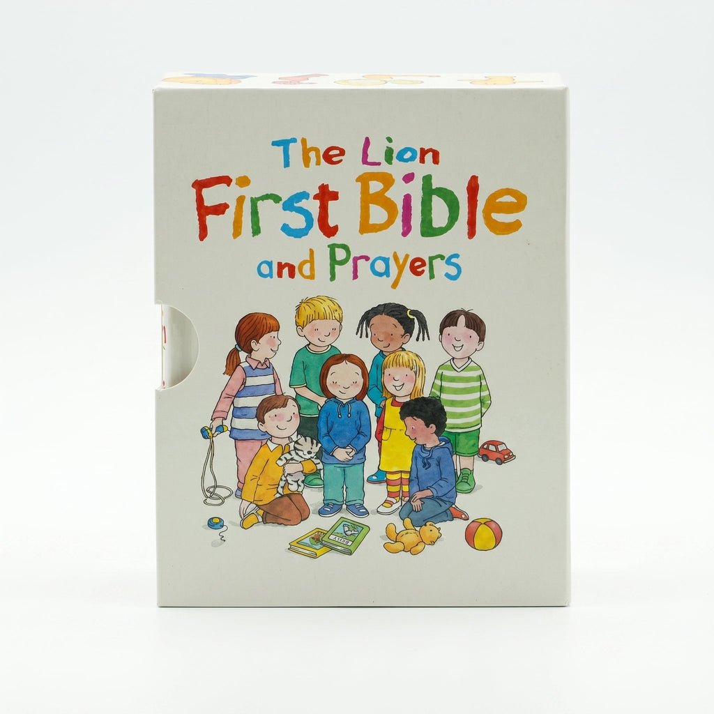 Studio photo of The Lion First Bible and Prayers in hero