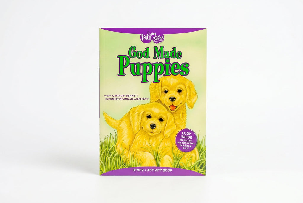 Studio photo of God Made Puppies in hero