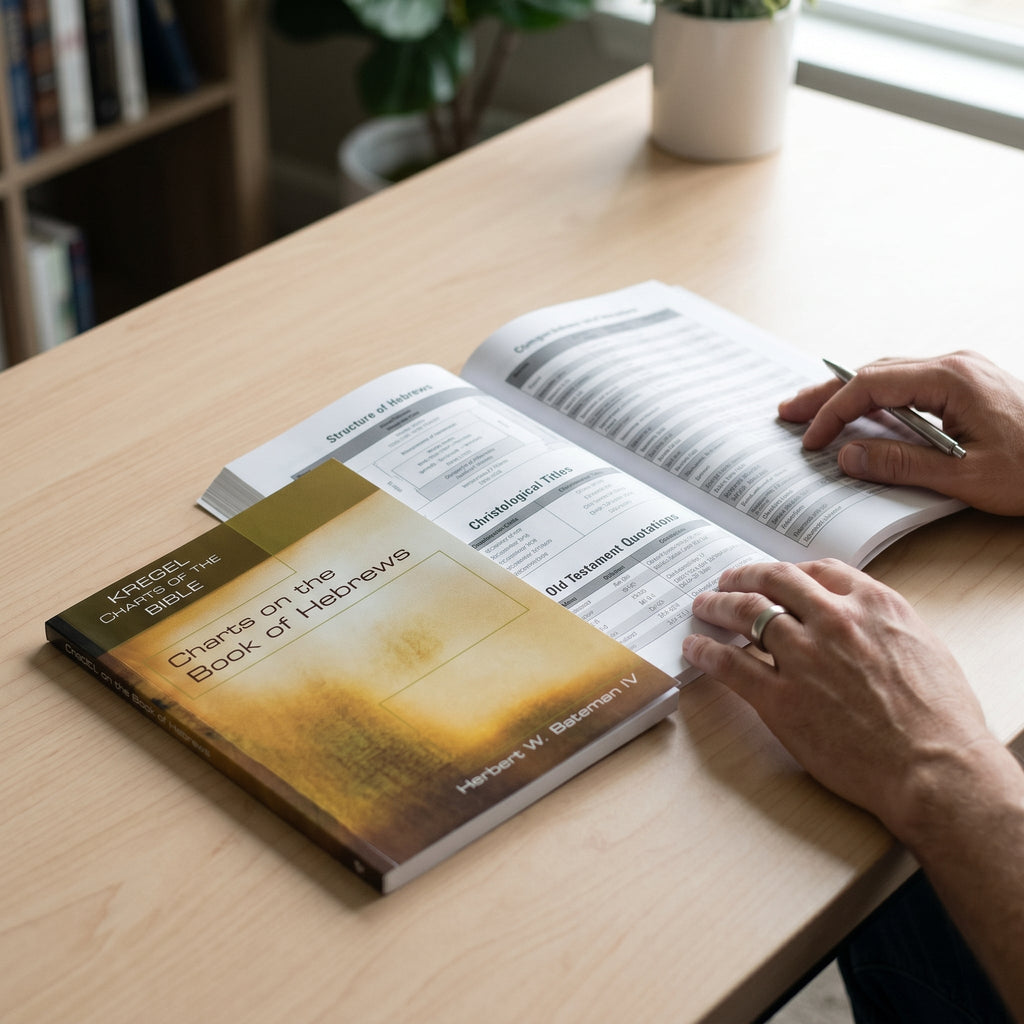 Studio photo of Charts on the Book of Hebrews (Kregel Charts of the Bible and Theology) in lifestyle