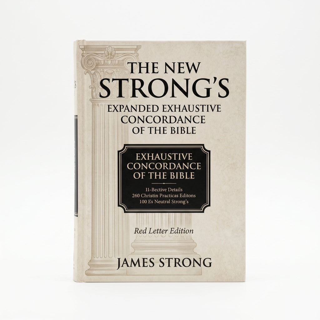 Studio photo of The New Strong's Expanded Exhaustive Concordance of the Bible: Every Word of the Bible Indexed, Red Letter Edition in hero