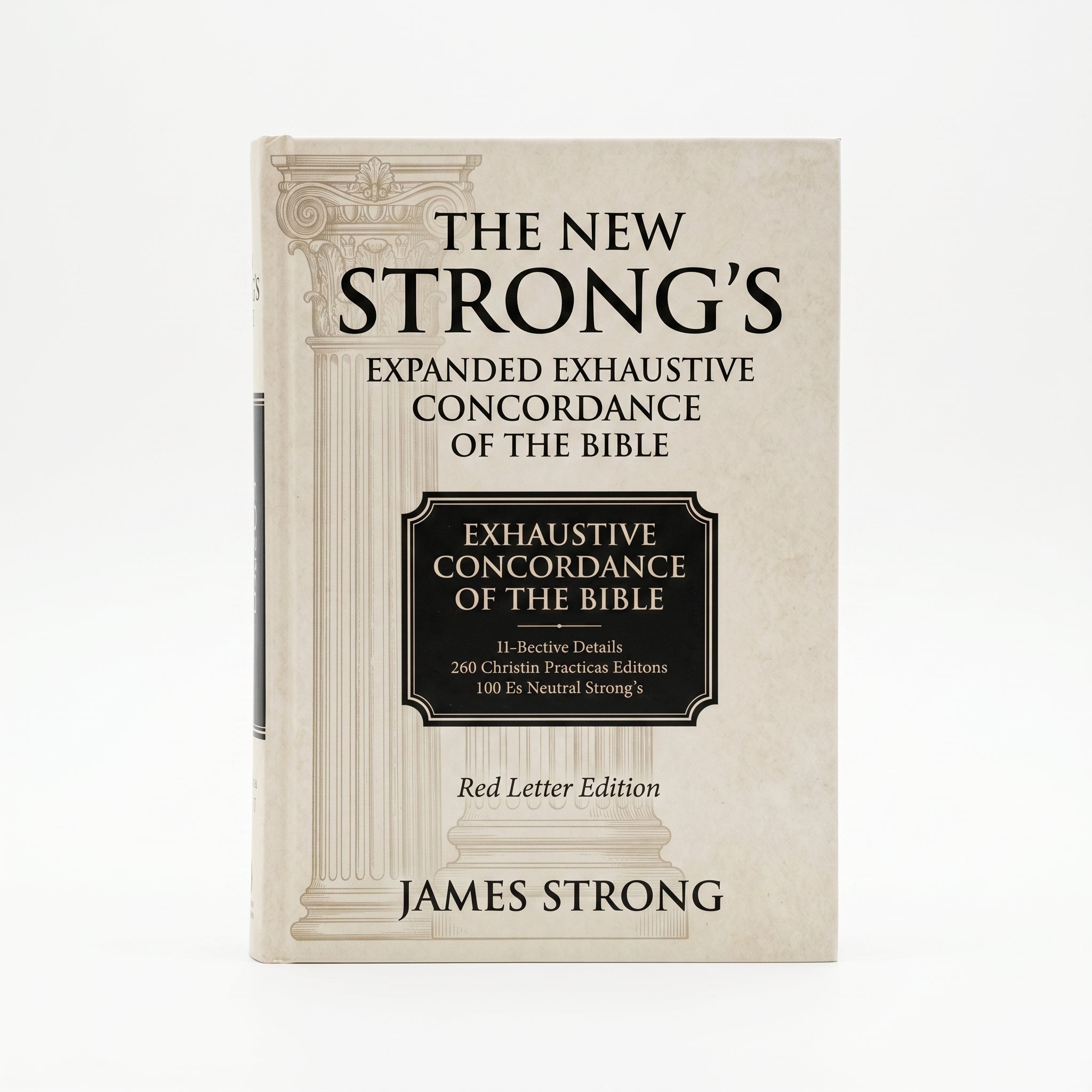 Studio photo of The New Strong's Expanded Exhaustive Concordance of the Bible: Every Word of the Bible Indexed, Red Letter Edition in hero