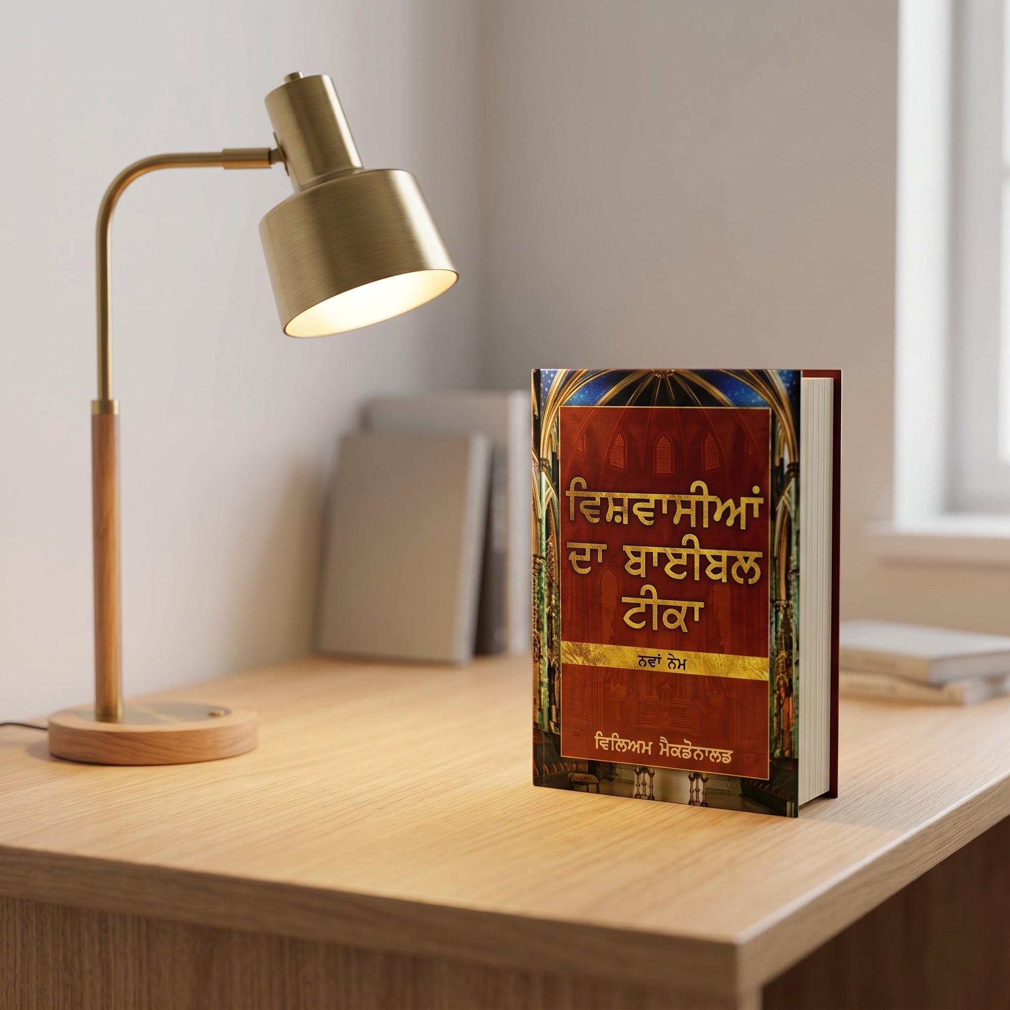 Studio photo of Believer's Bible Commentary New Testament (Punjabi) in lifestyle