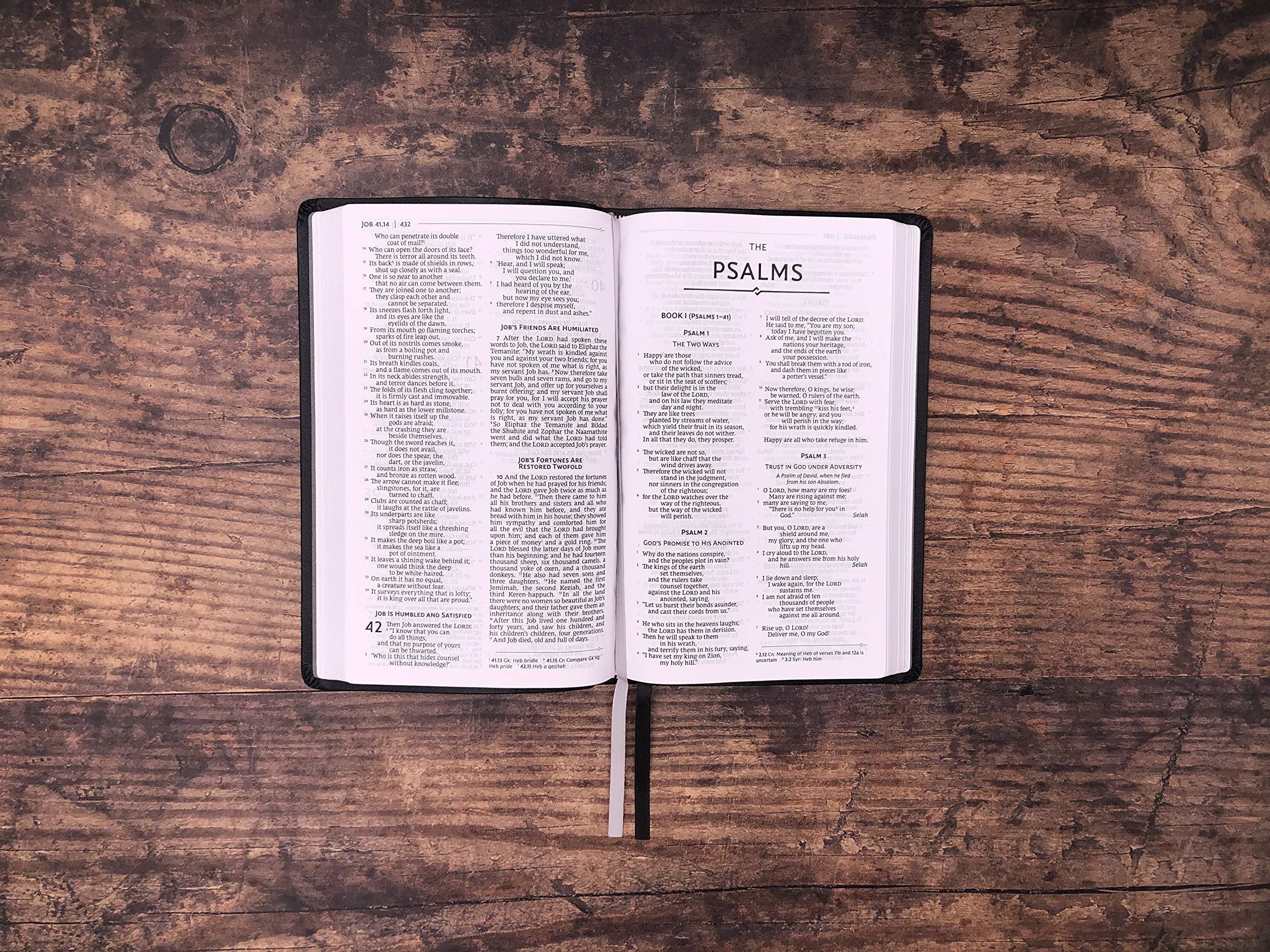 NRSV, Thinline Bible, Bonded Leather, Black, Comfort Print Bonded Leather